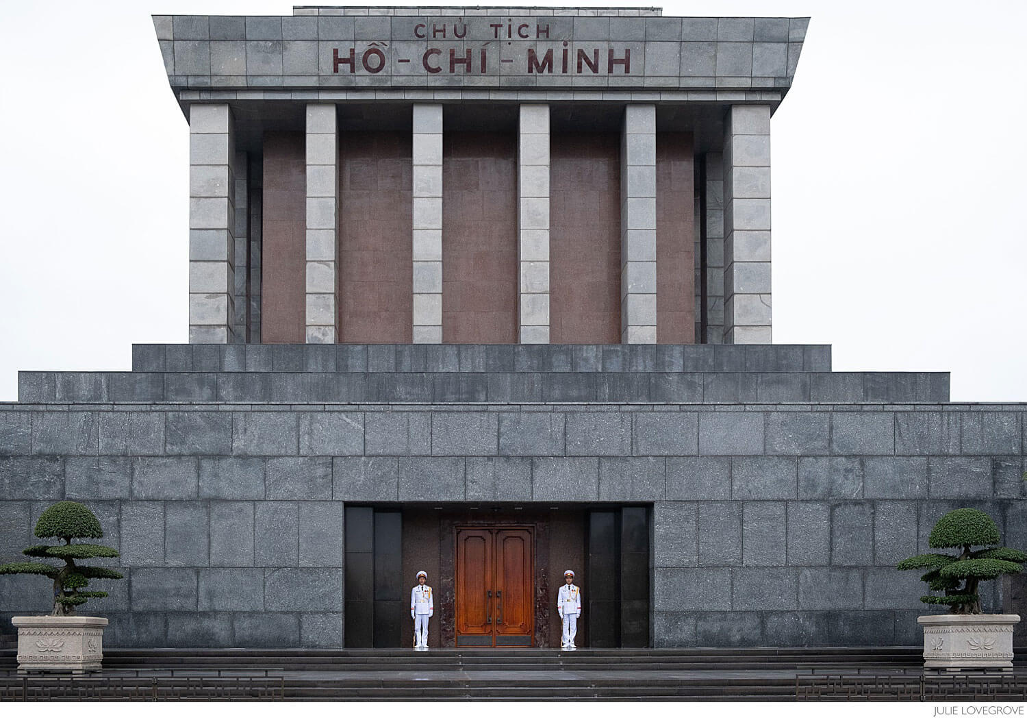 , Vietnam. Hanoi.  A prison, a temple, a mausoleum and a palace.