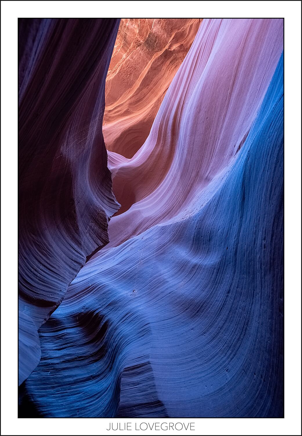 Lower Antelope canyon colours.