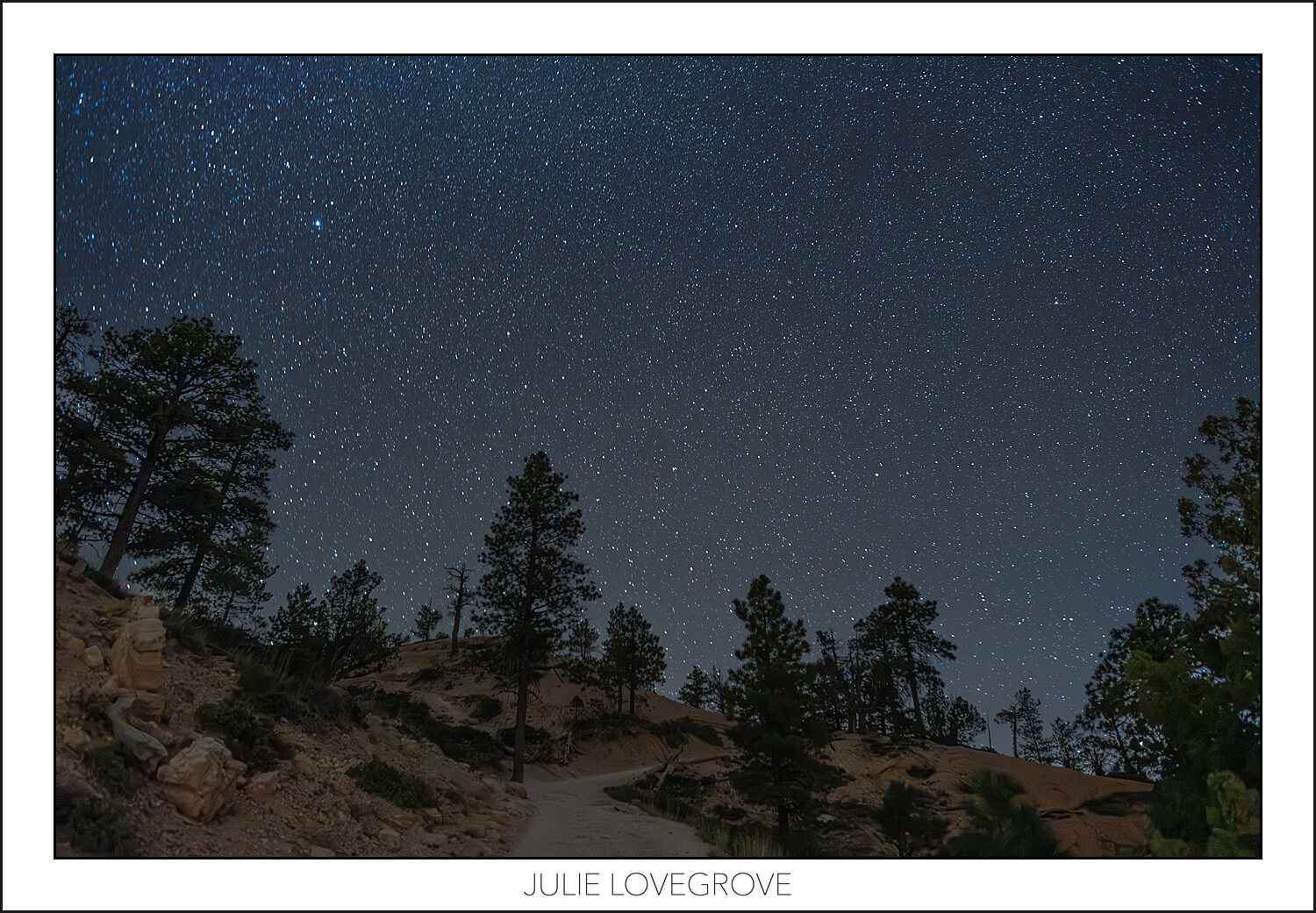 Starry night at Bryce Canyon